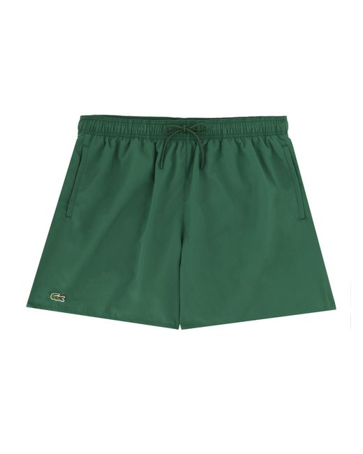 Lacoste Green Swimsuit With Logo for men