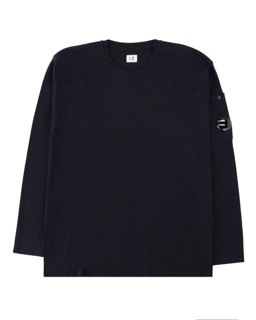 C P Company Blue Crew Neck T-Shirt for men