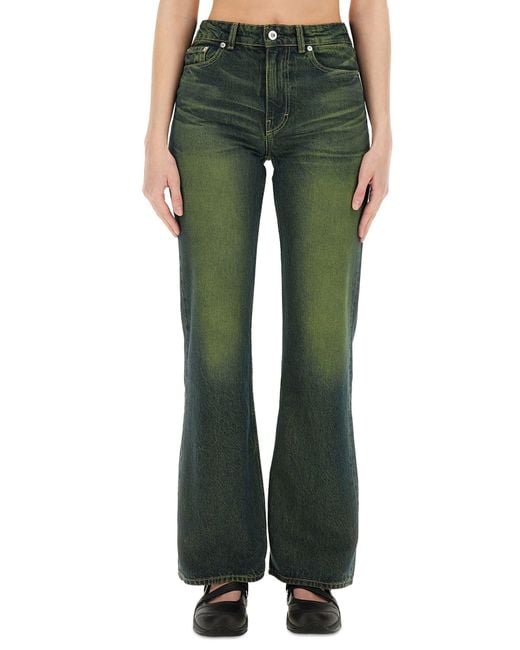 Our Legacy Green Boot Cut Malibu" Jeans