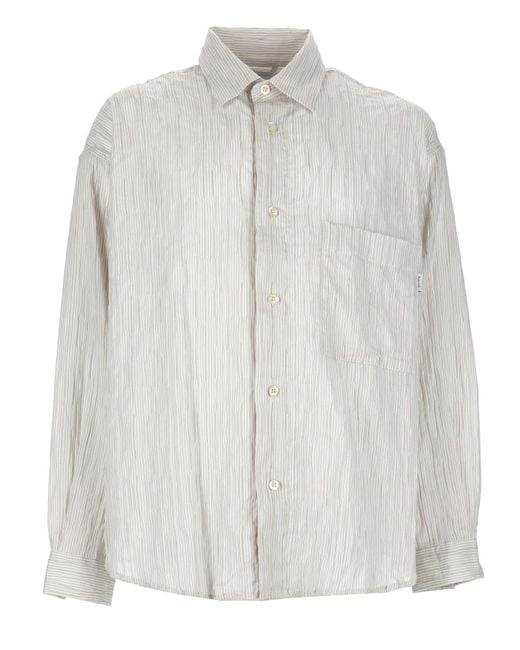 AMISH White Camicia for men