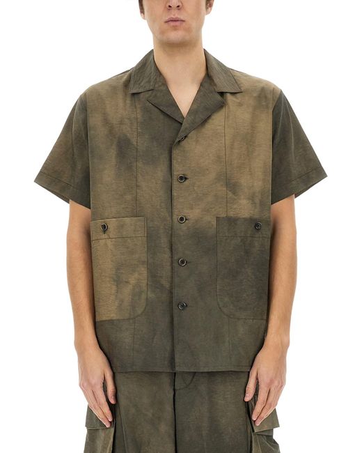Camicia "Terry" di Uma Wang in Green da Uomo