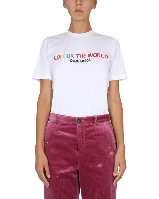 DSquared² White Classic Crew Neck T-Shirt