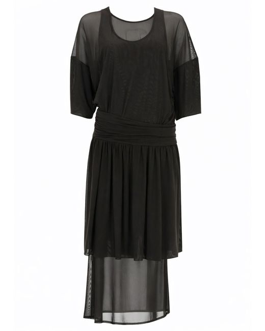 Lemaire Black Double Layer Dress