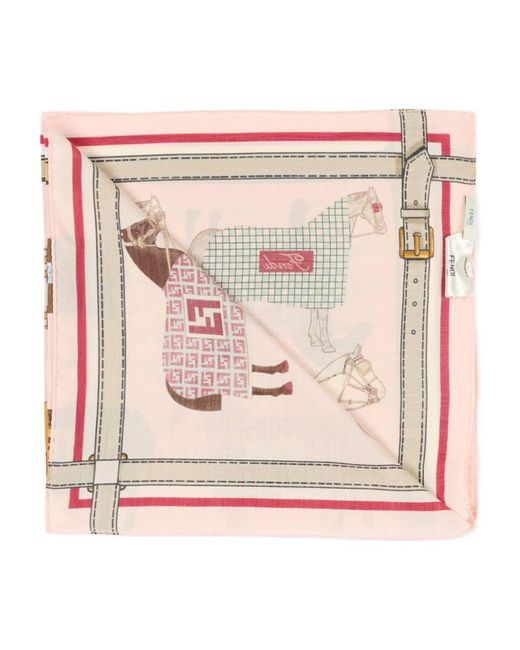 Fendi Pink Foulard
