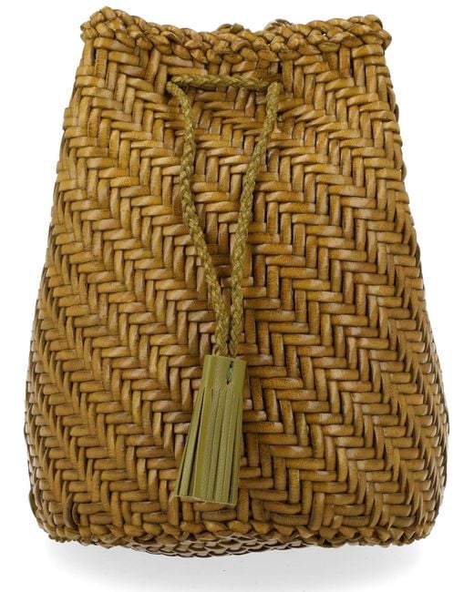Dragon Diffusion Natural Borsa "Pompom Double Jump Tan"