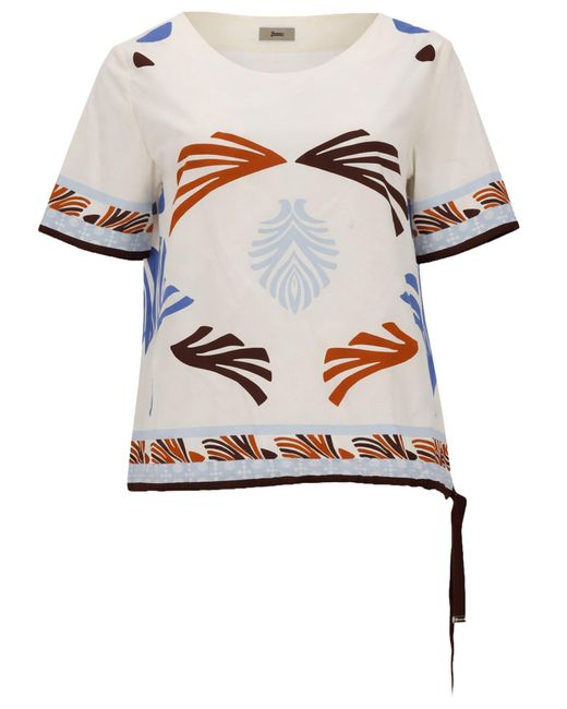 Herno White "Summer Print" T-Shirt