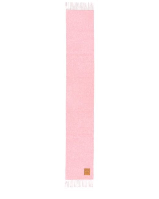 Ganni Pink Wool Scarf