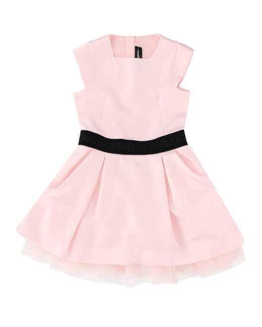 Karl Lagerfeld Pink Vestito Con Cintura