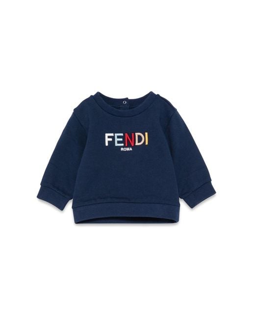 Fendi Women's Blue Sweatshirt Sweatshirt