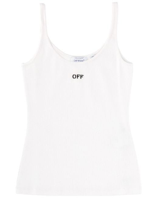 Off-White c/o Virgil Abloh White Tank Top With Logo