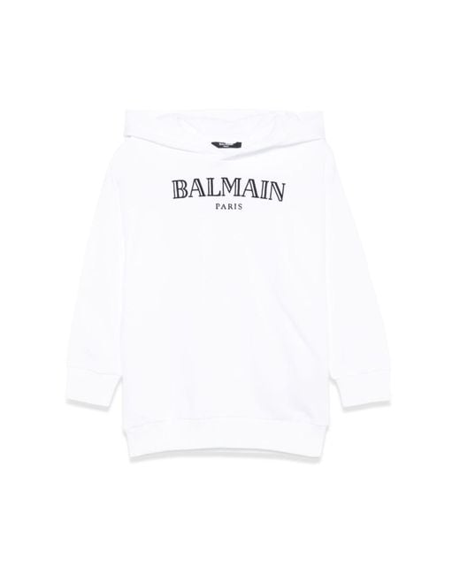 Balmain White Sweatshirt
