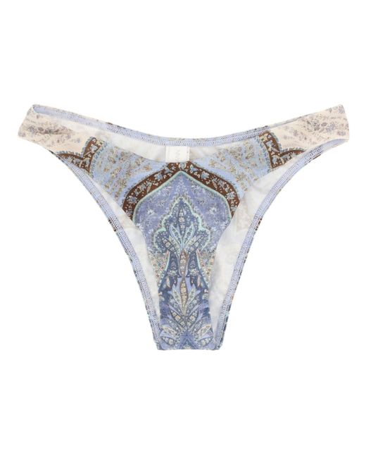 Zimmermann Blue "Wanderlust" Bkini Briefs