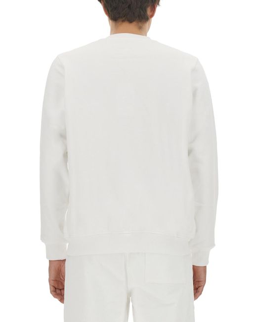 Felpa Con Logo di Casablanca in White da Uomo
