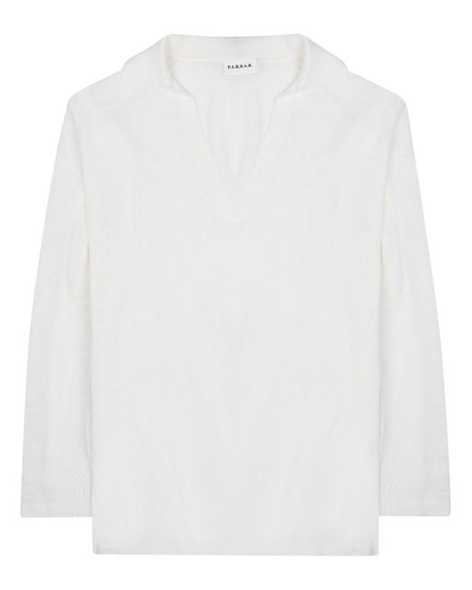 P.A.R.O.S.H. White P. A.R. O. H. Blusa