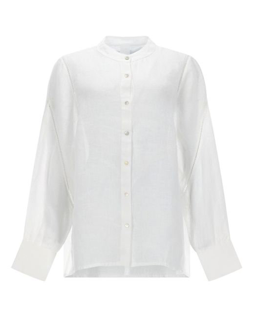 120% Lino White Camicia