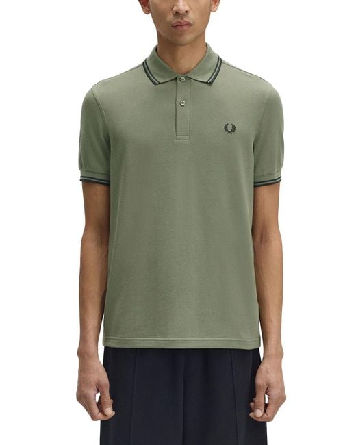 Fred Perry Green Polo With Logo for men