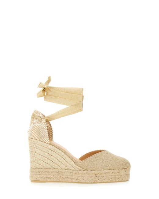 Castaner Metallic Espadrille "Clear"