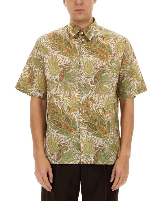 Etro Green Over Shirt for men