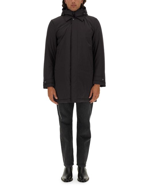 Woolrich Black Reversible Nylon Jacket for men