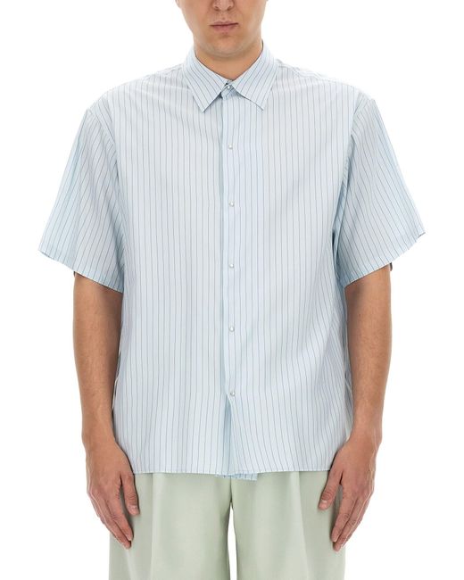 Camicia A Righe di Lanvin in White da Uomo