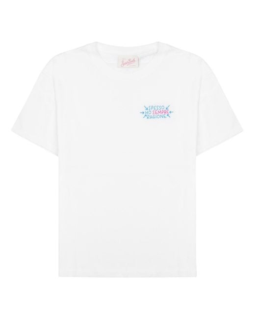 Mc2 Saint Barth White T-Shirt "Emilie"