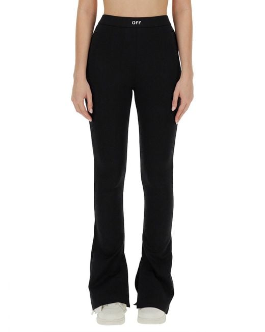 Off-White c/o Virgil Abloh Black Logo Leggings For
