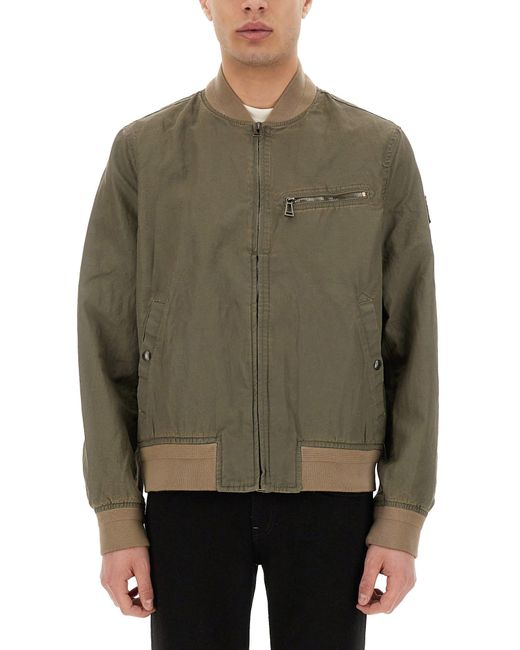 Belstaff Green Military-Inspired Jacket for men