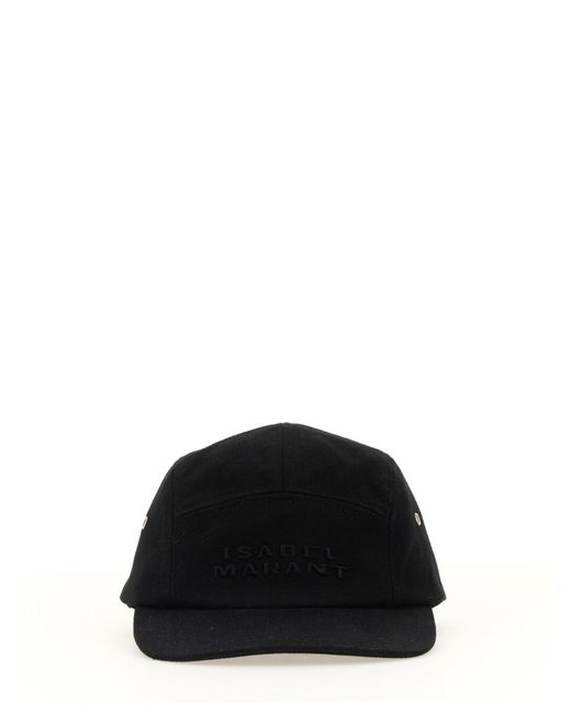 Cappello da baseball Tedji in cotone nero di Isabel Marant in Black