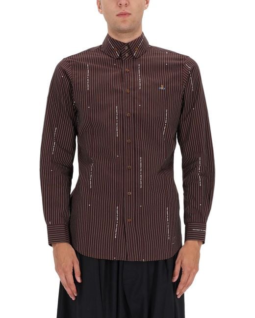 Vivienne Westwood Purple Shirt Krall for men