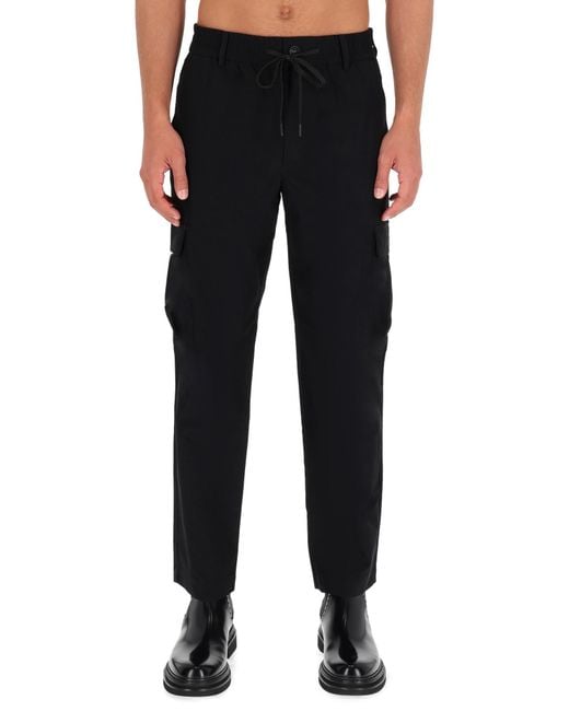 Versace Jeans Couture Black Technical Cargo Pants for men