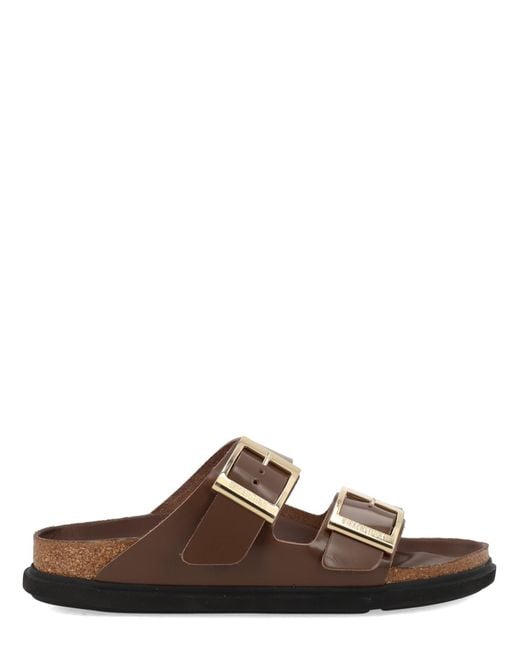 Birkenstock Brown Sandalo "Arizona Droplet Buckle"
