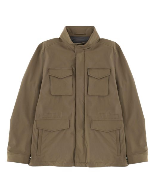 Herno Green Jacket With Pockets for men