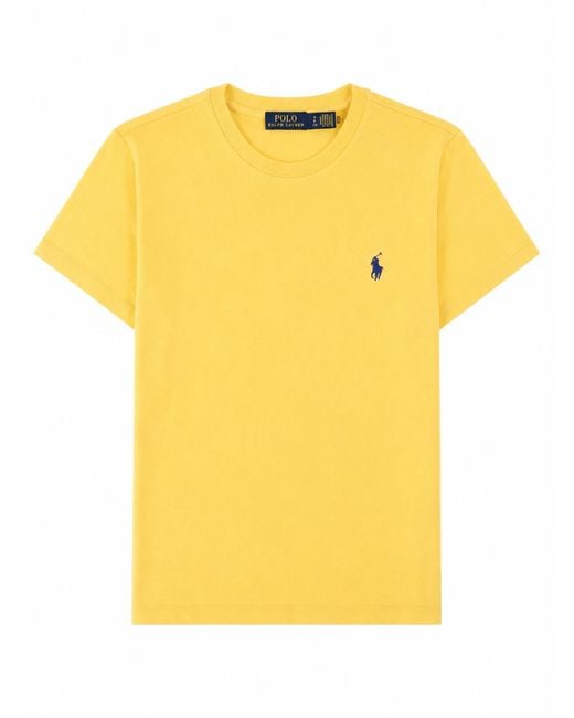 Polo Ralph Lauren Yellow T-Shirt Con Logo