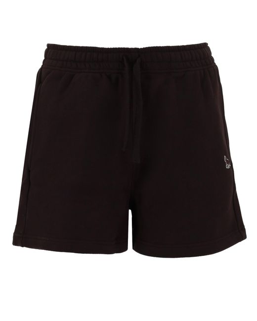 Maison Kitsuné Black Shorts Da Jogging "Baby Fox Regular"