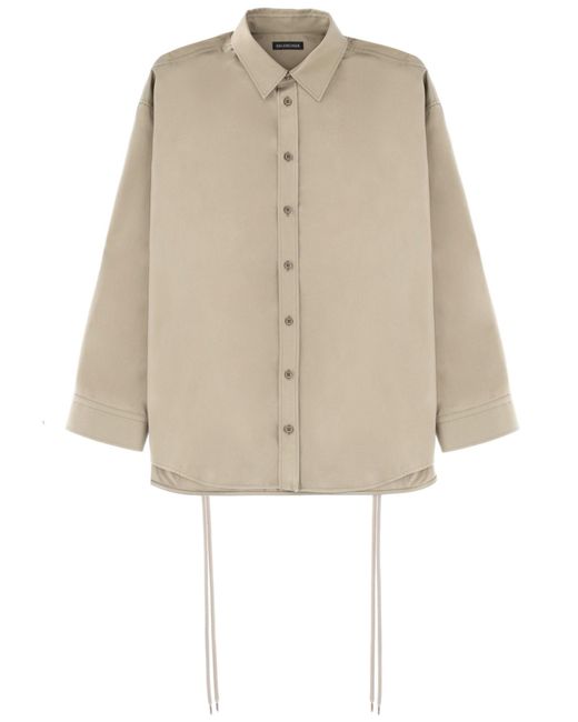 Balenciaga Natural Shirt With Laces