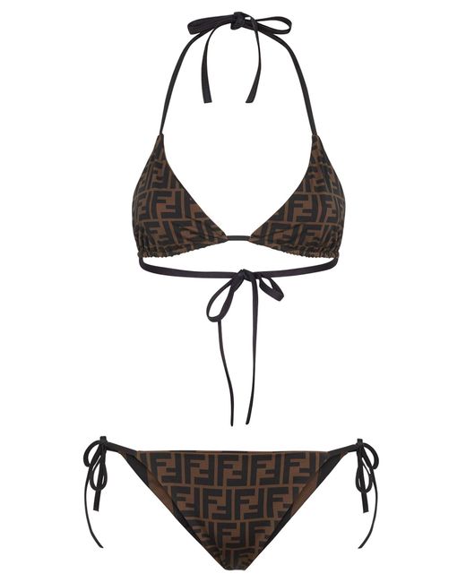 Fendi White Bikini Reversibile