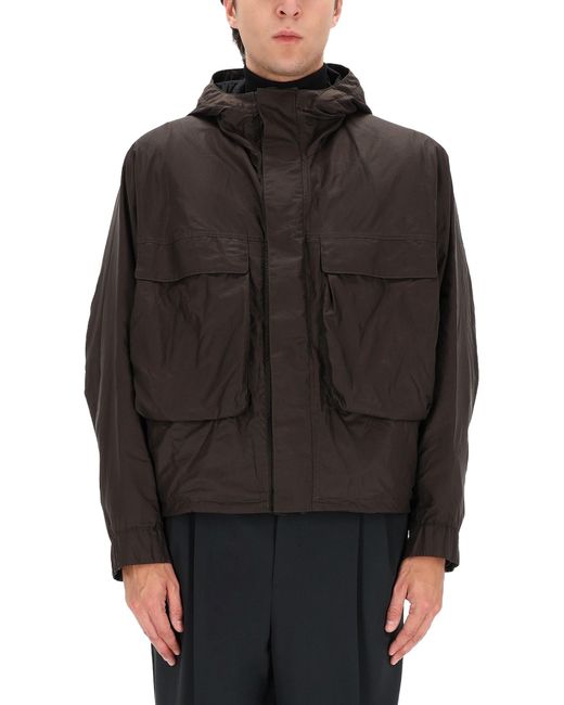 Lemaire Gray Short Rain Parka for men