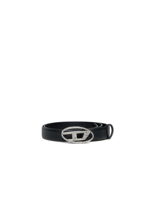 DIESEL White "B1 Drcrystal" Belt