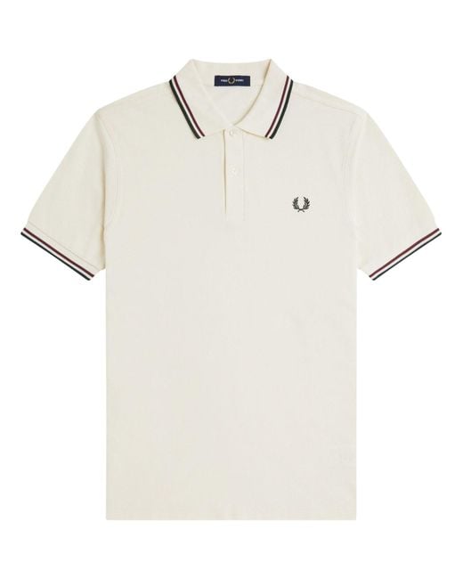 Fred Perry White Polo With Logo for men