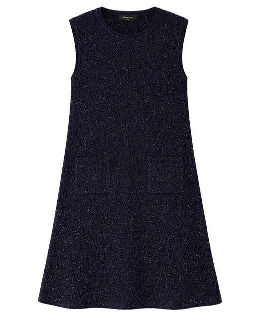 Fabiana Filippi Blue Mini Dress With Sequins