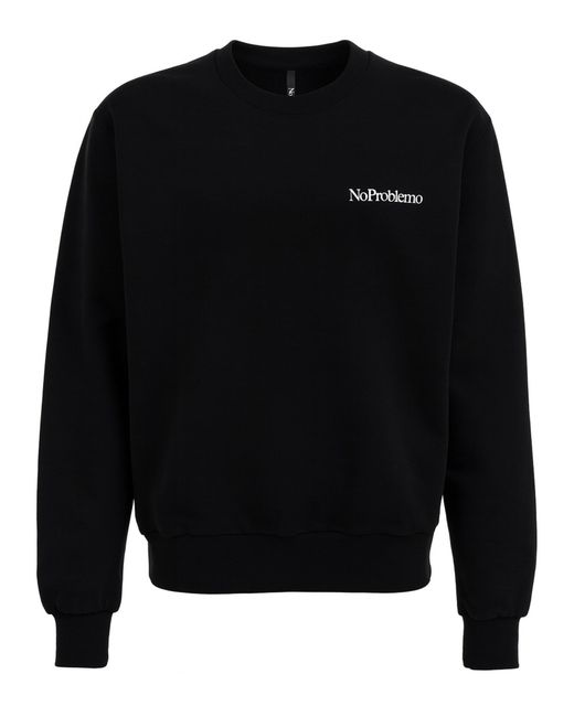 No Problemo Black Sweatshirt With Logo