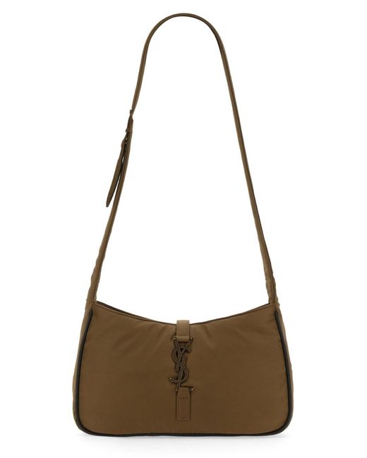 Saint Laurent Brown Le 5 À 7 Logo Plaque Crossbody Bag for men