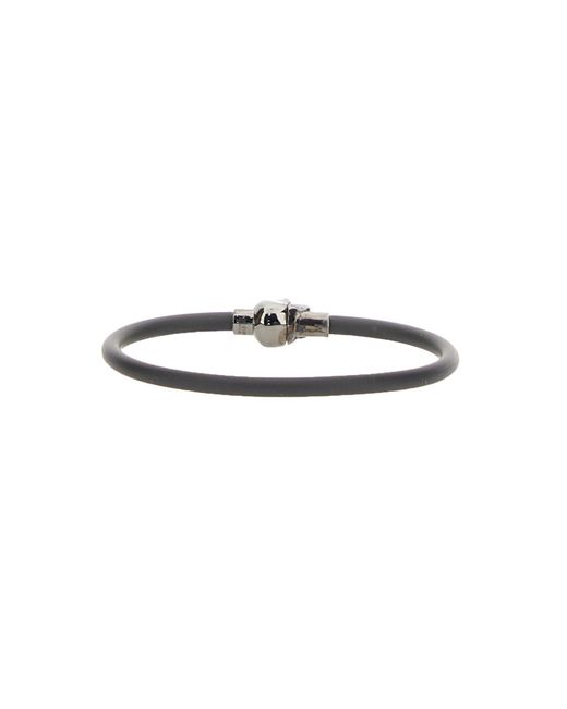 Bracciale Skull di McQueen in White da Uomo