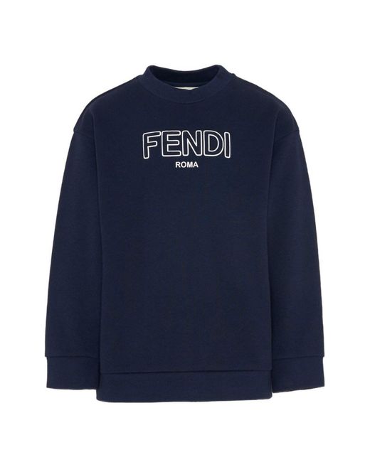 Fendi Blue Jersey With Logo