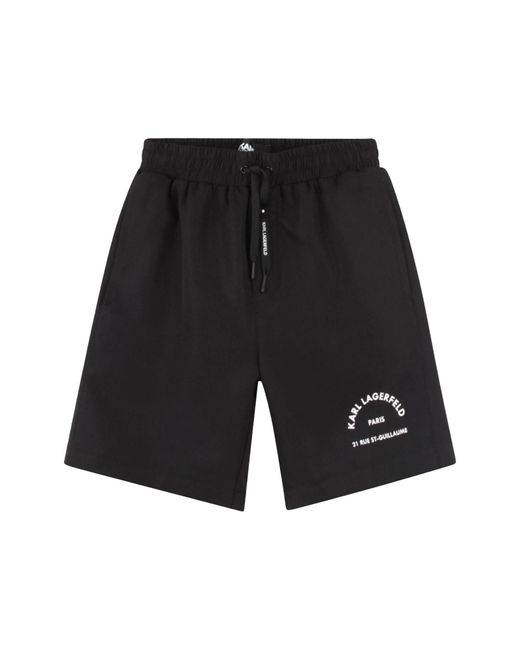Karl Lagerfeld Black Bermuda
