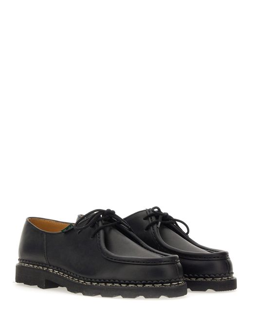 Lace-Up Two Holes Michael-Uomo di Paraboot in Black da Uomo
