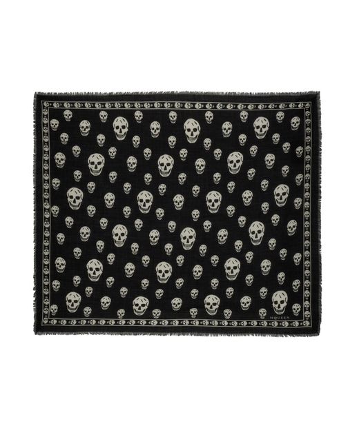 McQueen Black "Skull" Scarf