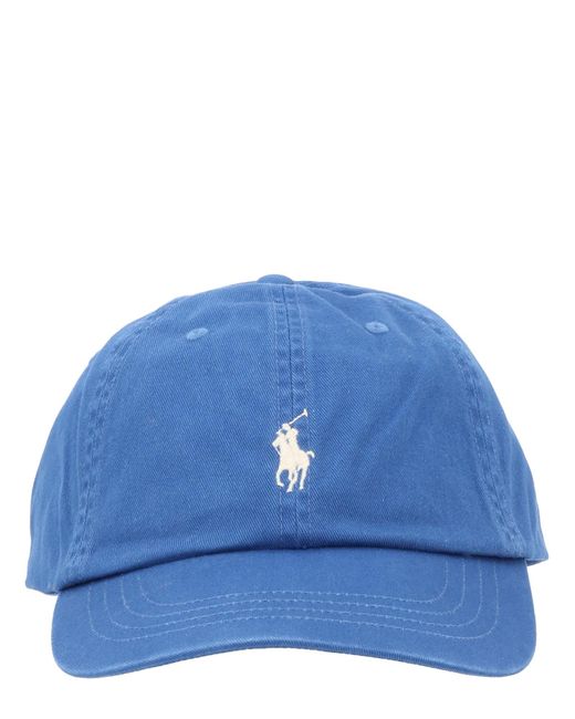 Polo Ralph Lauren Blue Cotton Hat for men