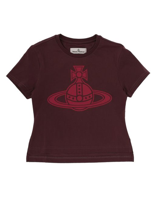 Vivienne Westwood Red Graphic Crew Neck T-Shirt