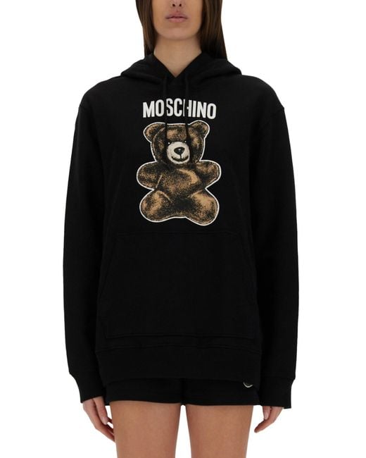Moschino Black Cotton Classic Sweatshirt